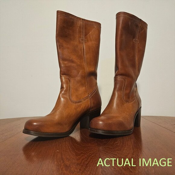FRYE KENDALL PULL-ON BOOT in COGNAC – LIKE NEW!!! - Picture 11 of 14